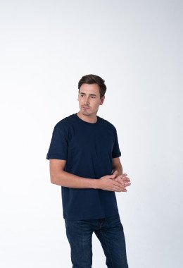 Темно-синяя мужская футболка Темно-синяя мужская футболка